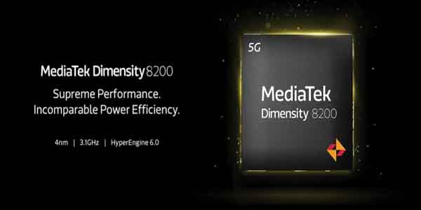 Mediatek Dimensity 8200 با CPU 3.1 گیگاهرتز و ردیابی پرتو