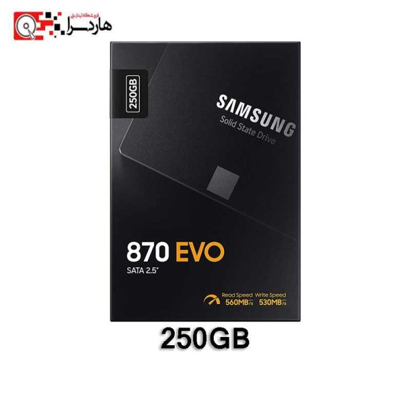 هارد SSD اینترنال سامسونگ مدل EVO 870 ظرفیت 250 گیگابایت - هاردسرا
