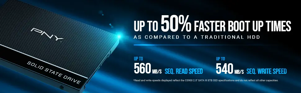 هارد SSD اینترنال پی ان وای مدل CS900 ظرفیت 960 گیگابایت (2)