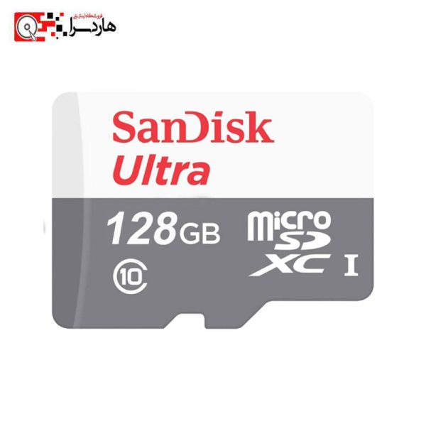 کارت حافظه microSDXC سن دیسک مدل Ultra کلاس 10 استاندارد UHS-I U1 سرعت 100MBps ظرفیت 128 گیگابایت - هاردسرا