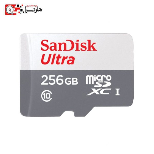 کارت حافظه microSDXC سن دیسک مدل Ultra کلاس 10 استاندارد UHS-I U1 سرعت 100MBps ظرفیت 256 گیگابایت - هاردسرا