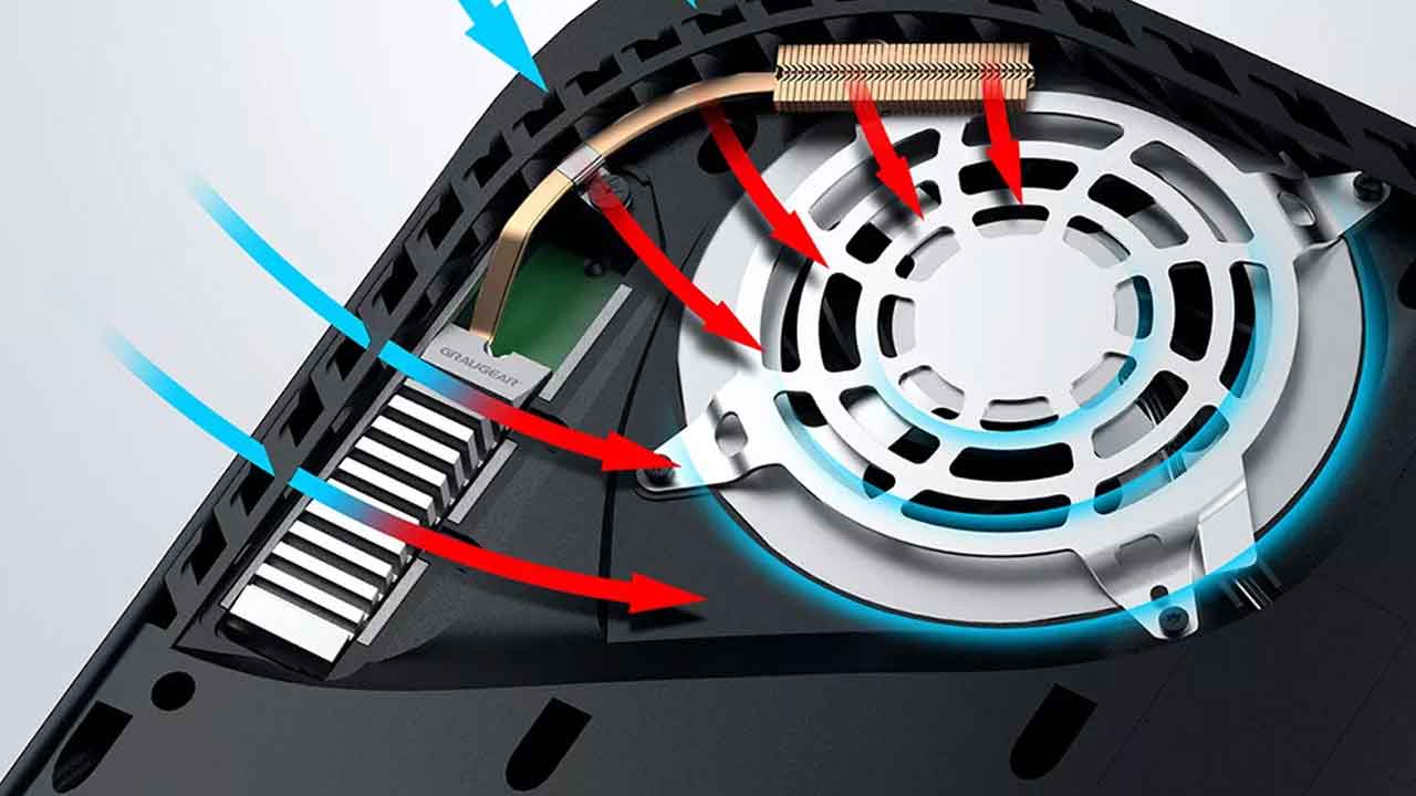 خنک کننده اس اس دی فانکی پلی استیشن 5 هیت سینک را جلوی فن حرکت می دهد (1) - هاردسرا