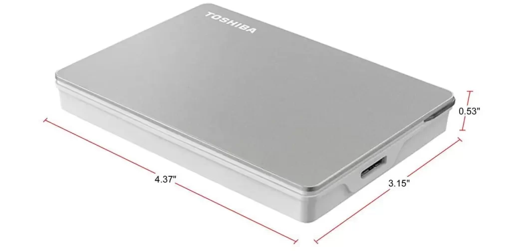 هارد اکسترنال توشیبا Canvio Flex Silver ظرفیت 2 ترابایت (1)