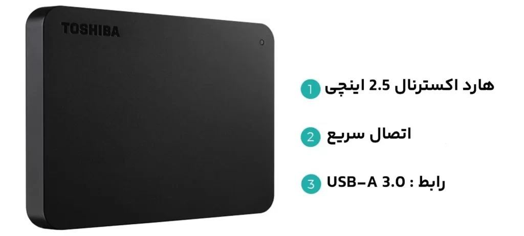 هارد اکسترنال توشیبا مدل Canvio Basics A3 ظرفیت 4 ترابایت (1)