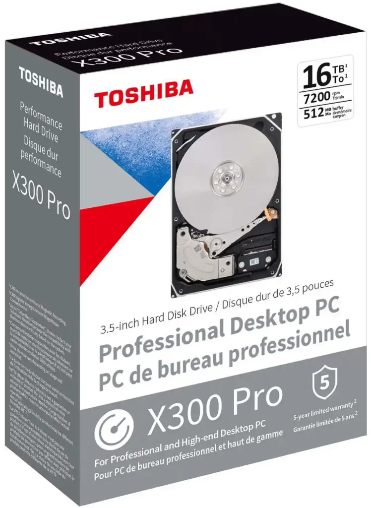 هارد دیسک اینترنال توشیبا مدل Performance X300 ظرفیت 16 ترابایت (2)
