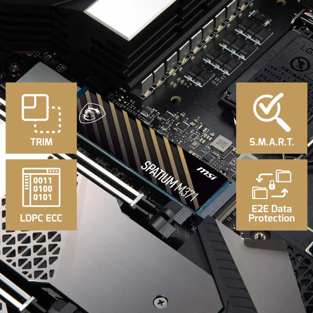 SSD ام اس آی SPATIUM M371 NVMe M.2 ظرفیت 1 ترابایت (2)