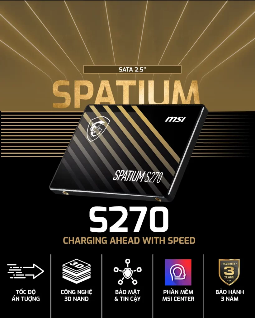 اس اس دی اینترنال ام اس آی مدل SPATIUM S270 ظرفیت 960 گیگابایت (3)