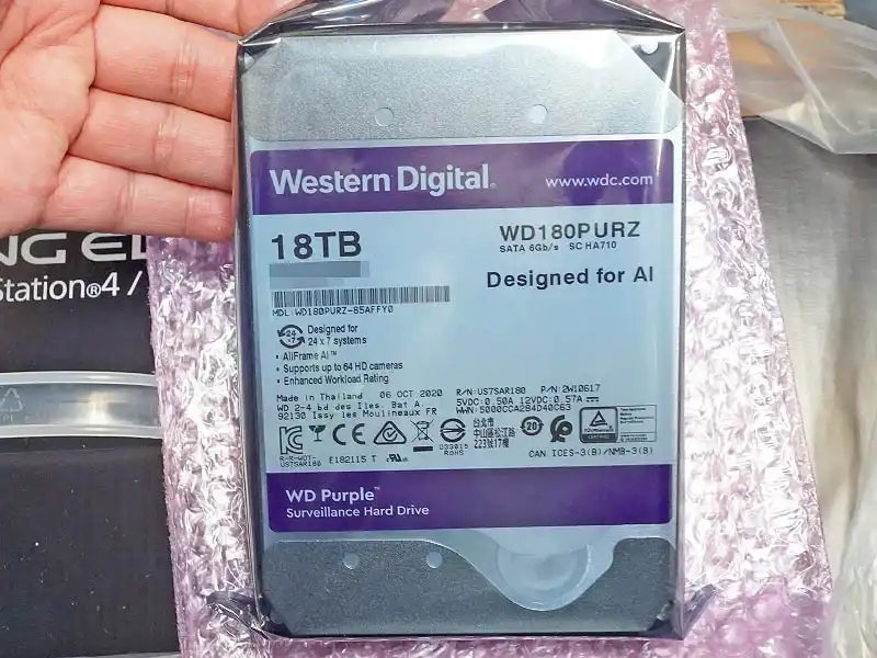هارد اینترنال 18 ترا بنفش وسترن دیجیتال WD180PURZ ظرفیت 18 ترابایت (2)