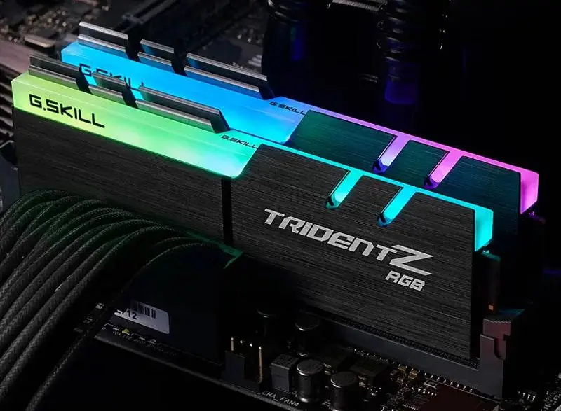 رم کامپیوتر DDR4 جی اسکیل Trident Z RGB 32GB 16GBx2 3200MHz CL16 (3)