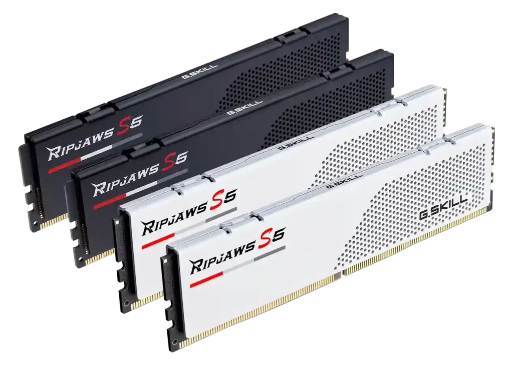 رم کامپیوتر DDR5 دو کاناله 6400 مگاهرتز CL32 جی اسکیل مدل Ripjaws S5 Black ظرفیت 32 گیگابایت (2)