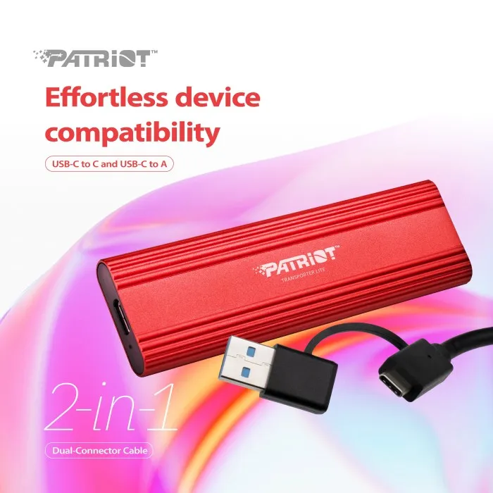 هارد SSD اکسترنال پاتریوت مدل Transporter Lite ظرفیت 512 گیگابایت (2)