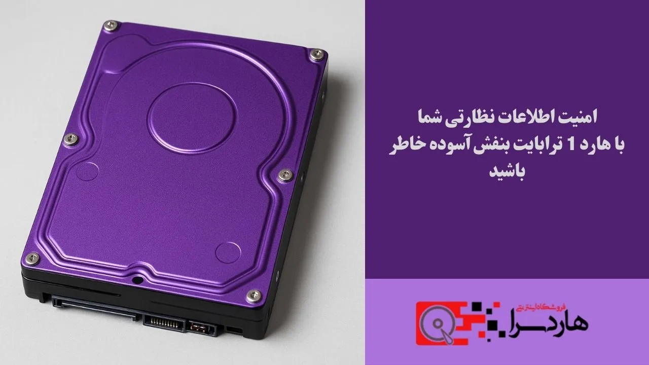 امنیت اطلاعات نظارتی شما با هارد 1 ترابایت بنفش آسوده خاطر باشید