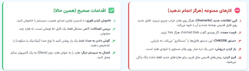 بازیابی هارد