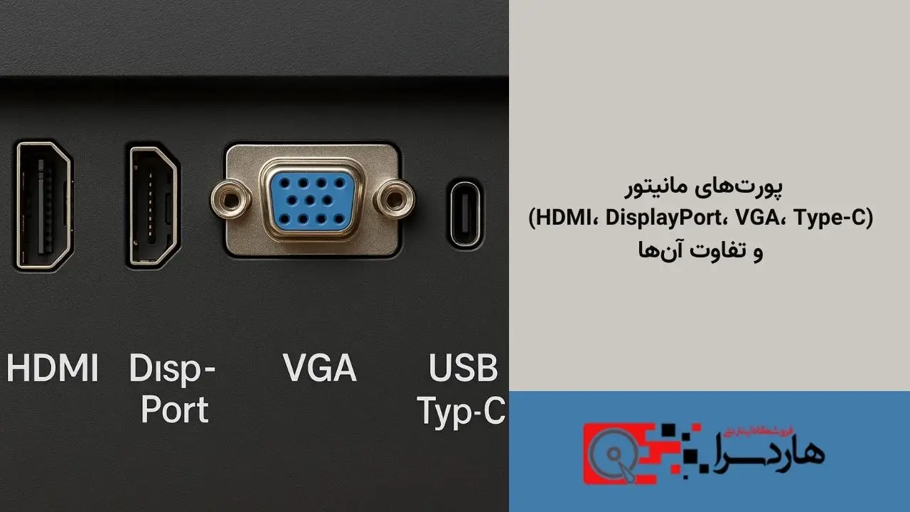 پورت‌های مانیتور (HDMI، DisplayPort، VGA، Type-C) و تفاوت آن‌ها (1)
