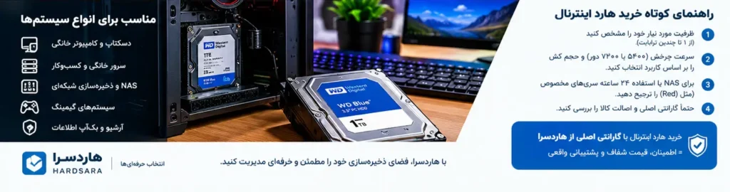 لیست قیمت هارد دیسک داخلی